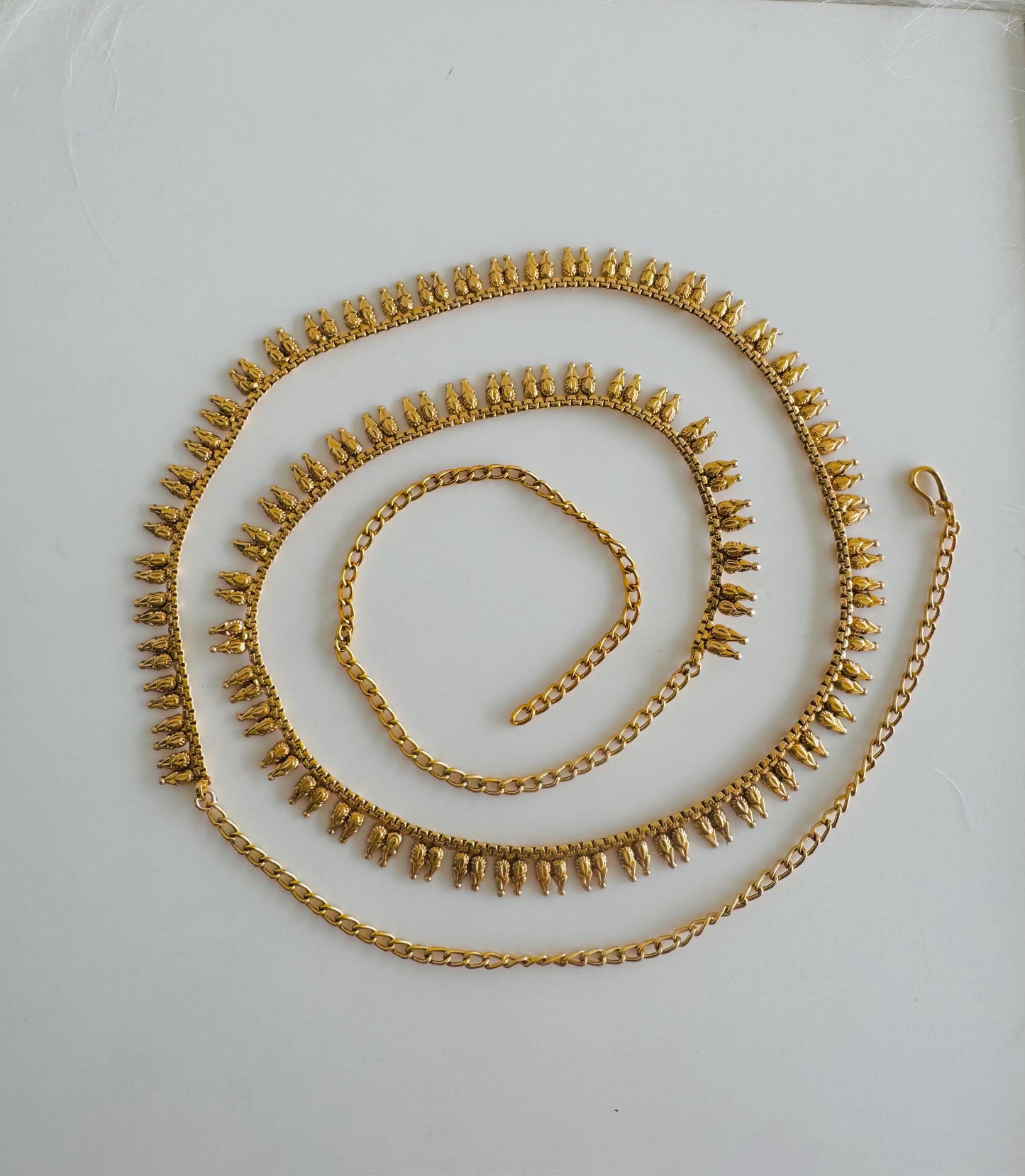 Antique gold tone hip/waist chain dj-51386