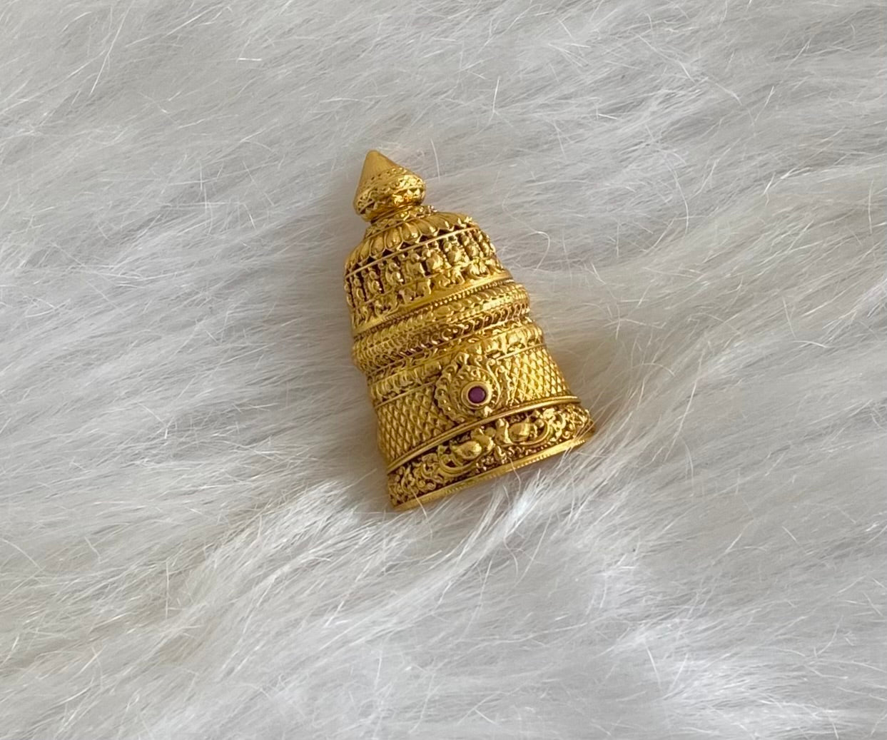 Antique gold tone nakshi crown/kreedam dj-54466