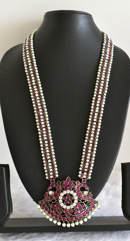 Black finish AD precious kemp pearl peacock haar Dj-52299