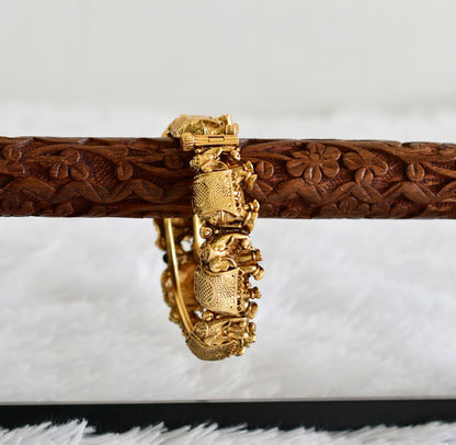 Antique gold tone Elephant screw bangle(2.6) dj-52167