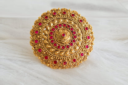 Antique gold tone kemp round hair jewel (rakodi) dj-53630