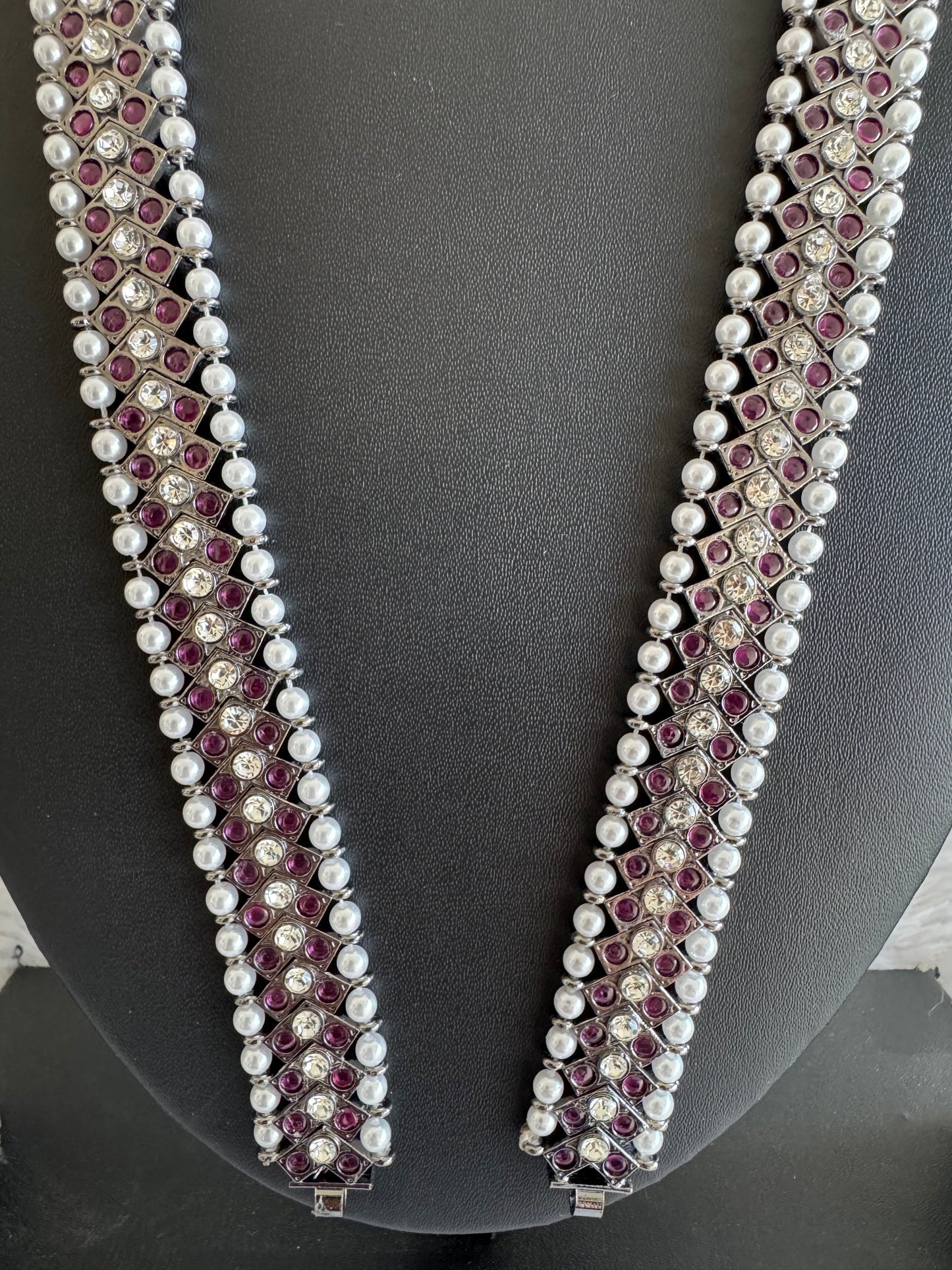 Black finish AD precious kemp haar strip for pendants Dj-52536