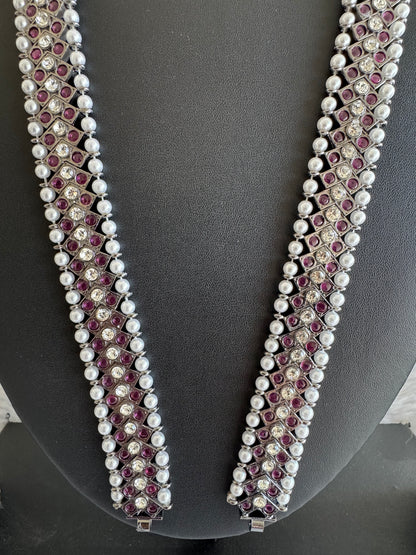 Black finish AD precious kemp haar strip for pendants Dj-52536