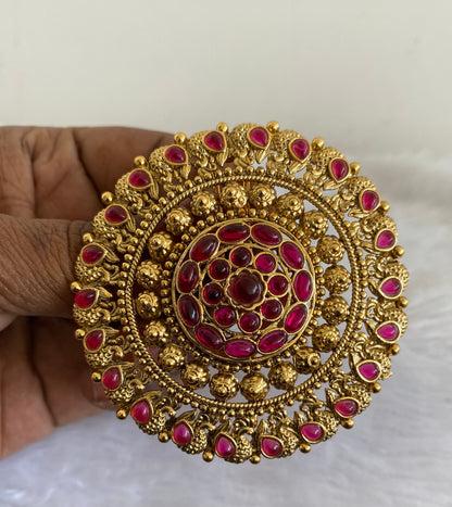 Antique gold tone kemp round hair jewel(rakodi)dj-53622