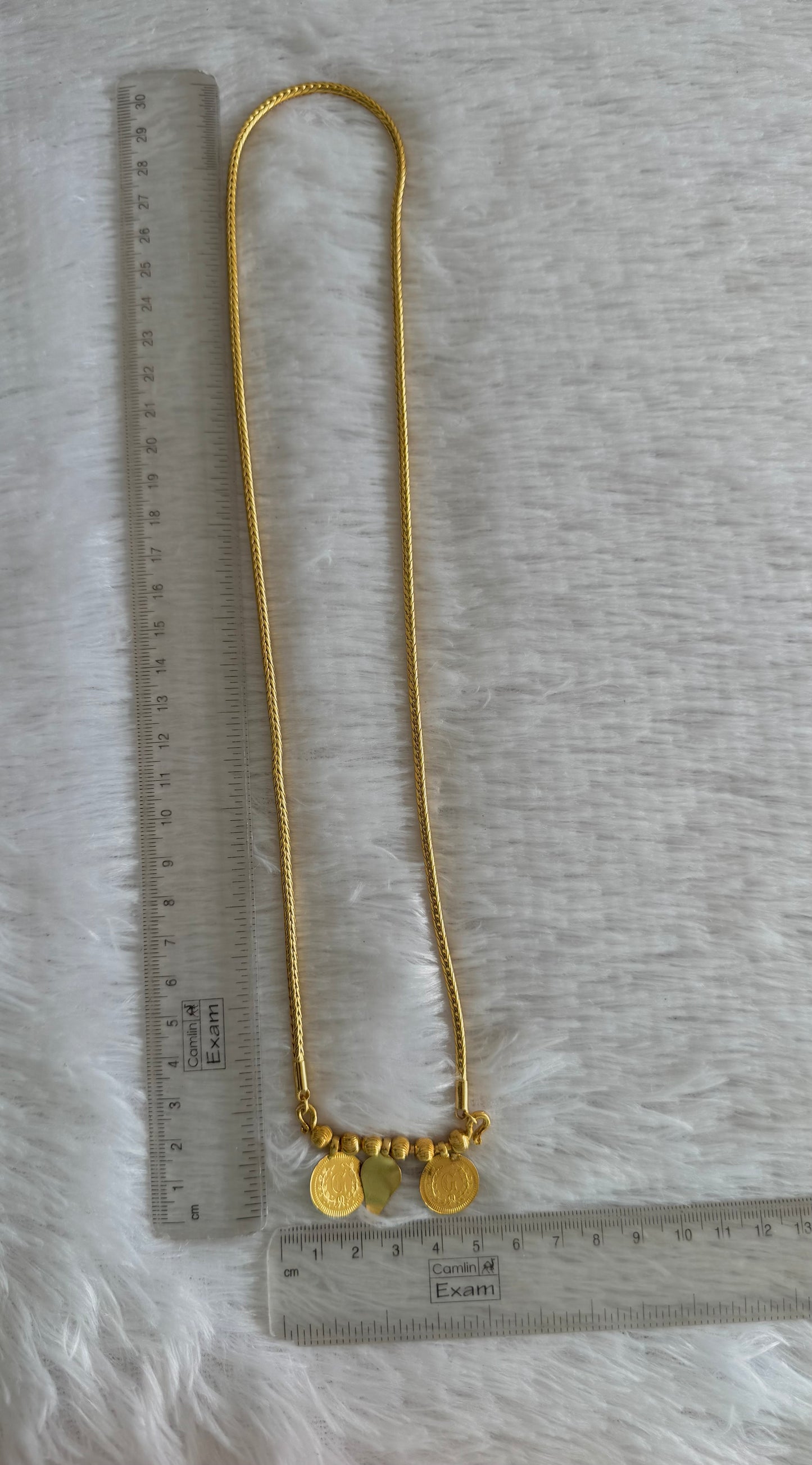 Gold tone 24 inches kerala style elakka thali mangalyam dj-52230