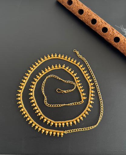 Antique gold tone hip/waist chain dj-51380