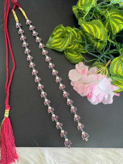 Black finish AD precious kemp haar chain for pendants Dj-51179