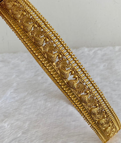 Antique gold tone peacock elephant waist band dj-53523