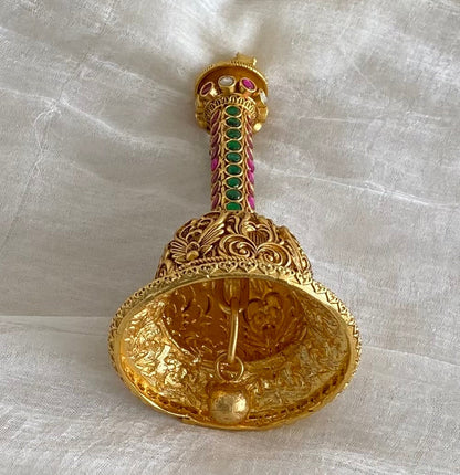 Matte finish jadau shri nandhi bell dj-54226