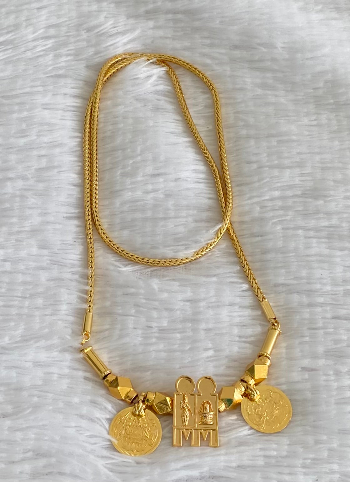 Gold Tone Shri Meenakshi Sundareshwarar thirumangalyam DJ30278