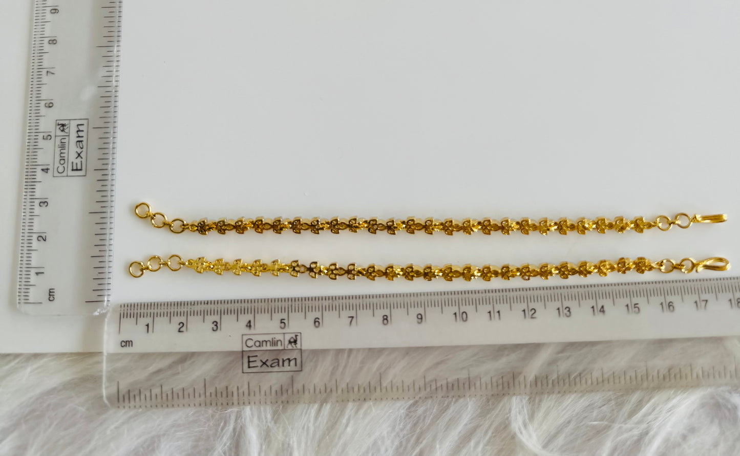 Two tone cz white stone ear side chain dj-51362