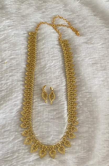 Two tone cz white stone mango haar set dj-54351