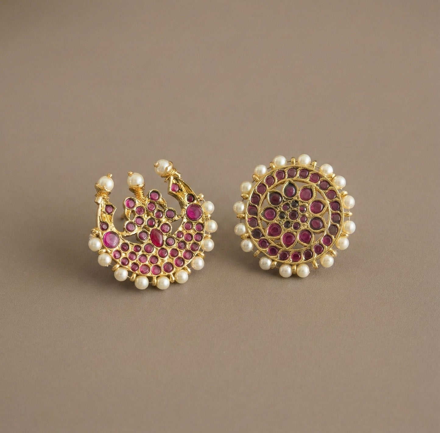 Gold tone precious kemp sun moon hair jewel dj-52292