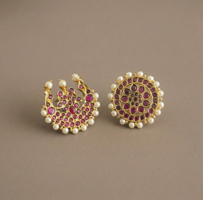 Gold tone precious kemp sun moon hair jewel dj-52292