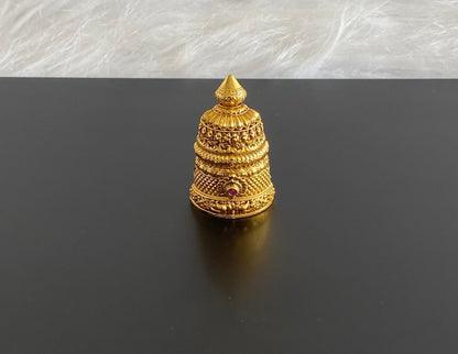 Antique gold tone nakshi crown/kreedam dj-54465