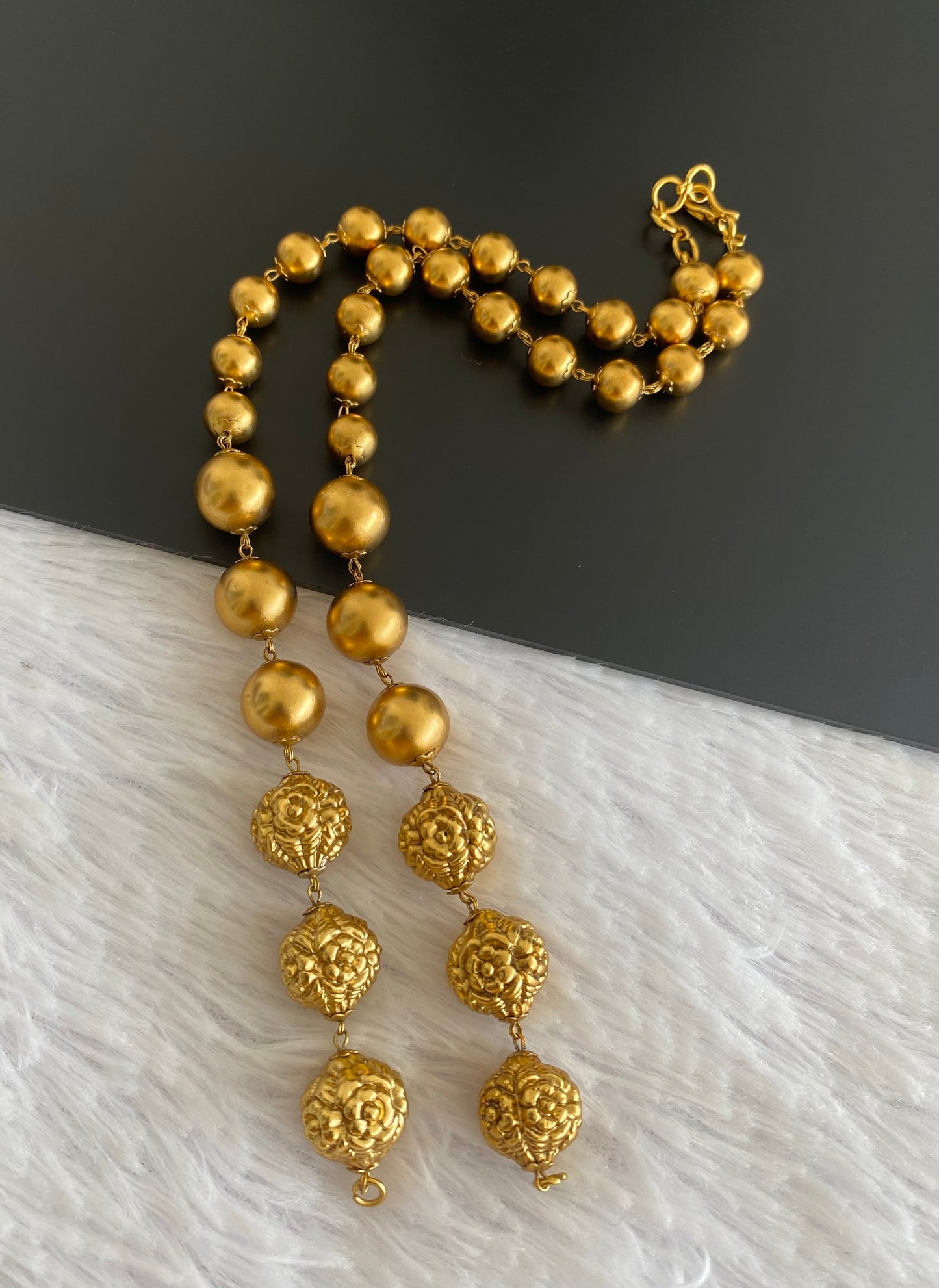 Matte finish Nakshi beaded chain for pendants dj-46208
