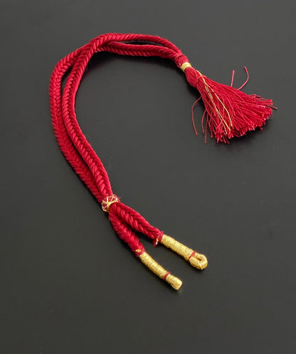 Handmade maroon silk thread adjustable dori dj-54990