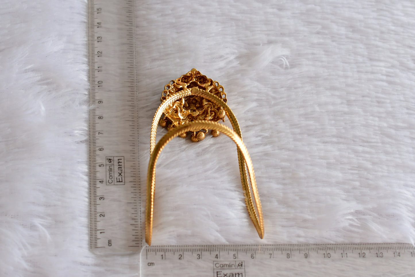 Antique gold tone cz kemp-green Lakshmi Vanki/Bajuband dj-51972