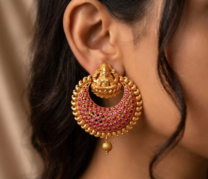 Antique Kemp bali Lakshmi earrings dj-04319