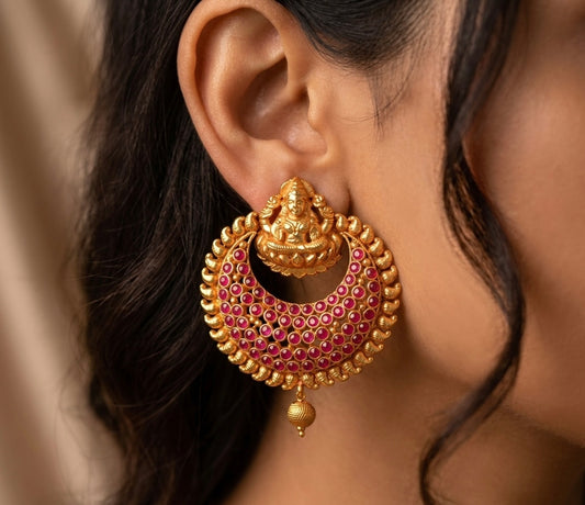 Antique Kemp bali Lakshmi earrings dj-04319