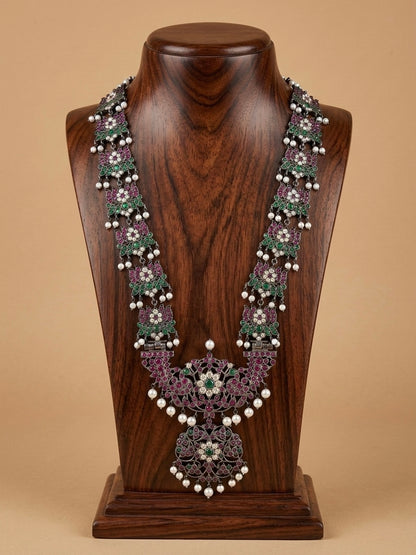 Black finish precious kemp-green pearl Lotus haar Dj-51760