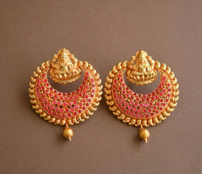 Antique Kemp bali Lakshmi earrings dj-04319