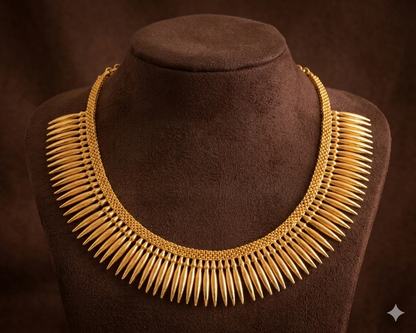 Gold Tone Mulla Mottu Necklace DJ26945