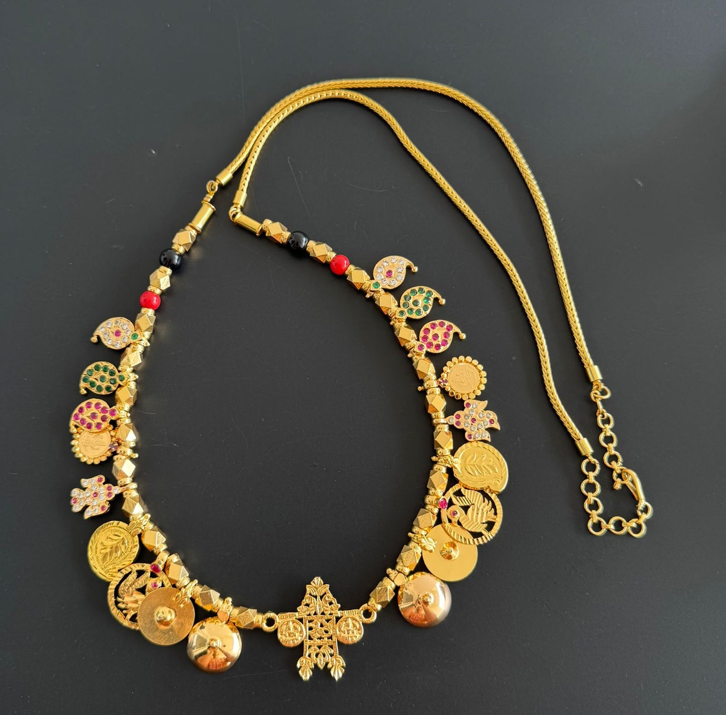 Gold tone annam bottu mangalyam dj-52182