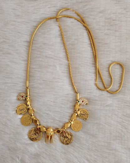 Gold tone mangalyam with 30 inches chain dj-52608