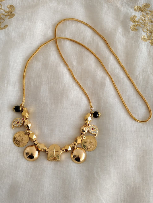 Gold tone christian mangalyam with 24 inches chain dj-52636