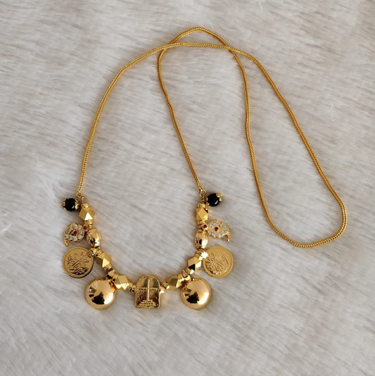 Gold tone christian mangalyam with 24 inches chain dj-52636