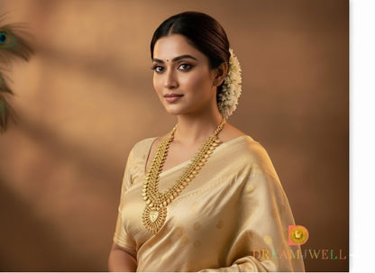 Gold tone Mango Kerala style haar dj-37207