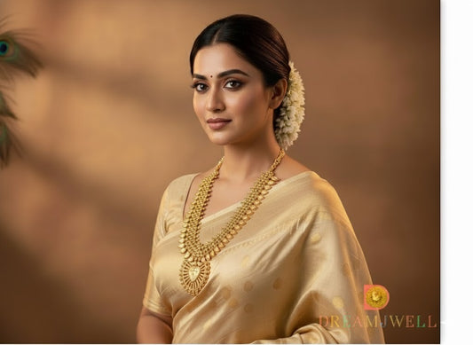 Gold tone Mango Kerala style haar dj-37207