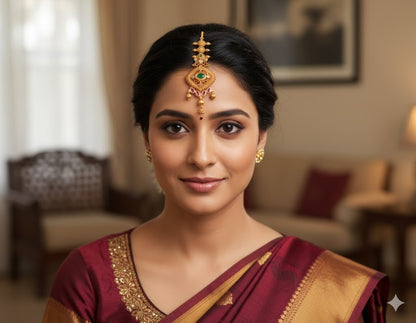 Matte finish ruby-emerald tikka dj-20331