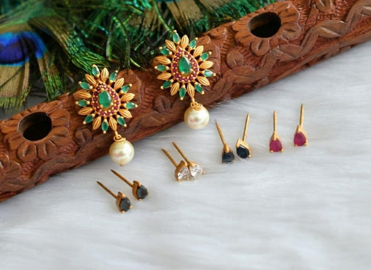 Matte finish Color changeable earrings dj-37593