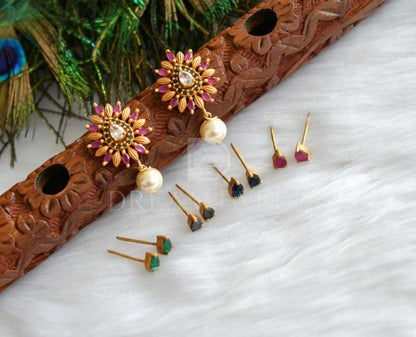 Matte finish Color changeable earrings dj-37594