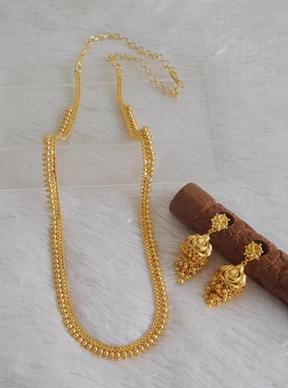 Gold tone kerala style haar set dj-47741