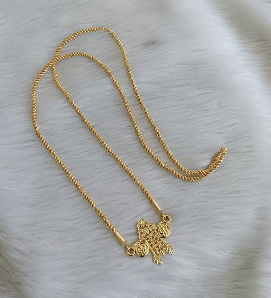 Gold tone Annam mangalyam with 30 inches chain dj-42221