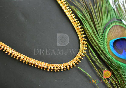 Gold tone 20 inches Kerala style ball haar dj-37770