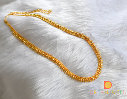 Gold tone 20 inches Kerala style ball haar dj-37770