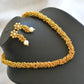 Antique gold cluster necklace set dj-02527