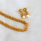 Antique gold cluster necklace set dj-02527