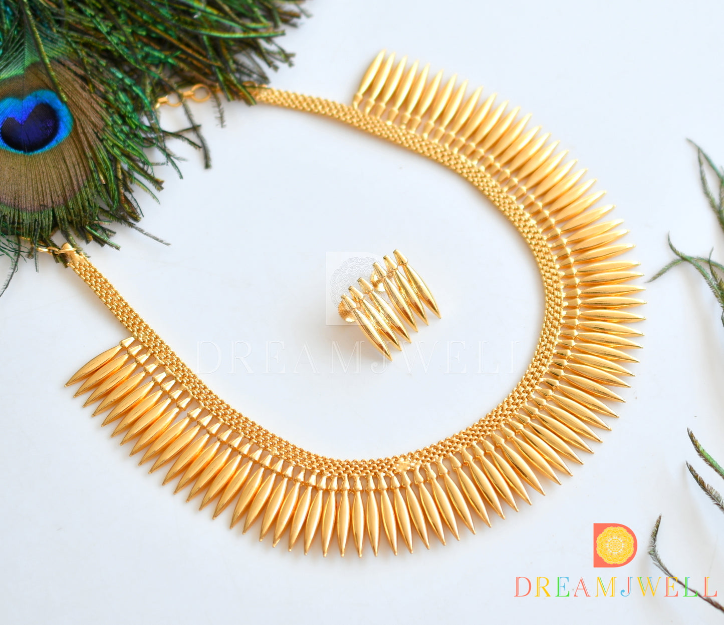 Gold tone mulla mottu necklace set dj-36284