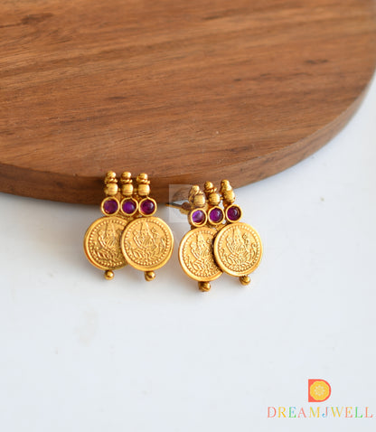 Antique purple coin necklace set dj-06848