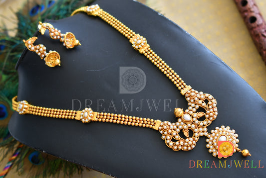 Antique pearl peacock haar set dj-07000