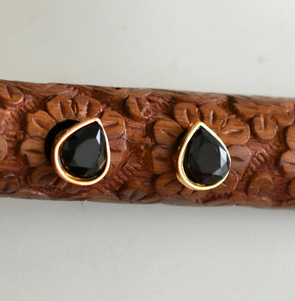 Antique Gopi black stone choker necklace set dj-38719