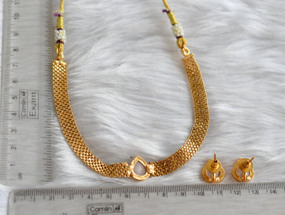 Antique Gopi baby pink stone choker necklace set dj-38721