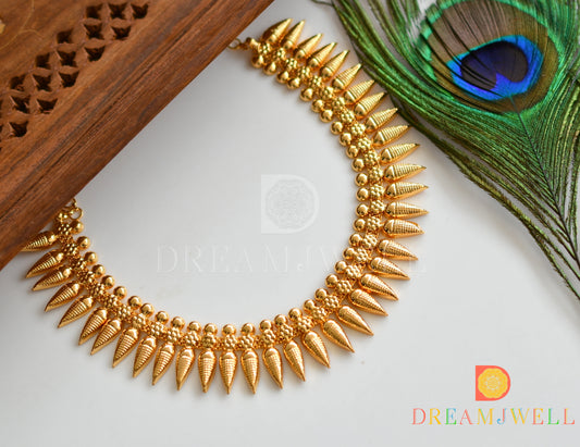 Gold tone Kerala style necklace dj-37042