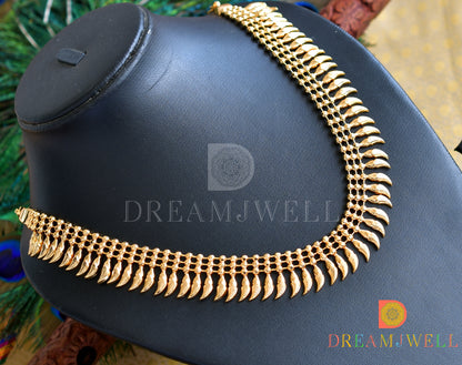 Gold tone Kerala style necklace dj-37043