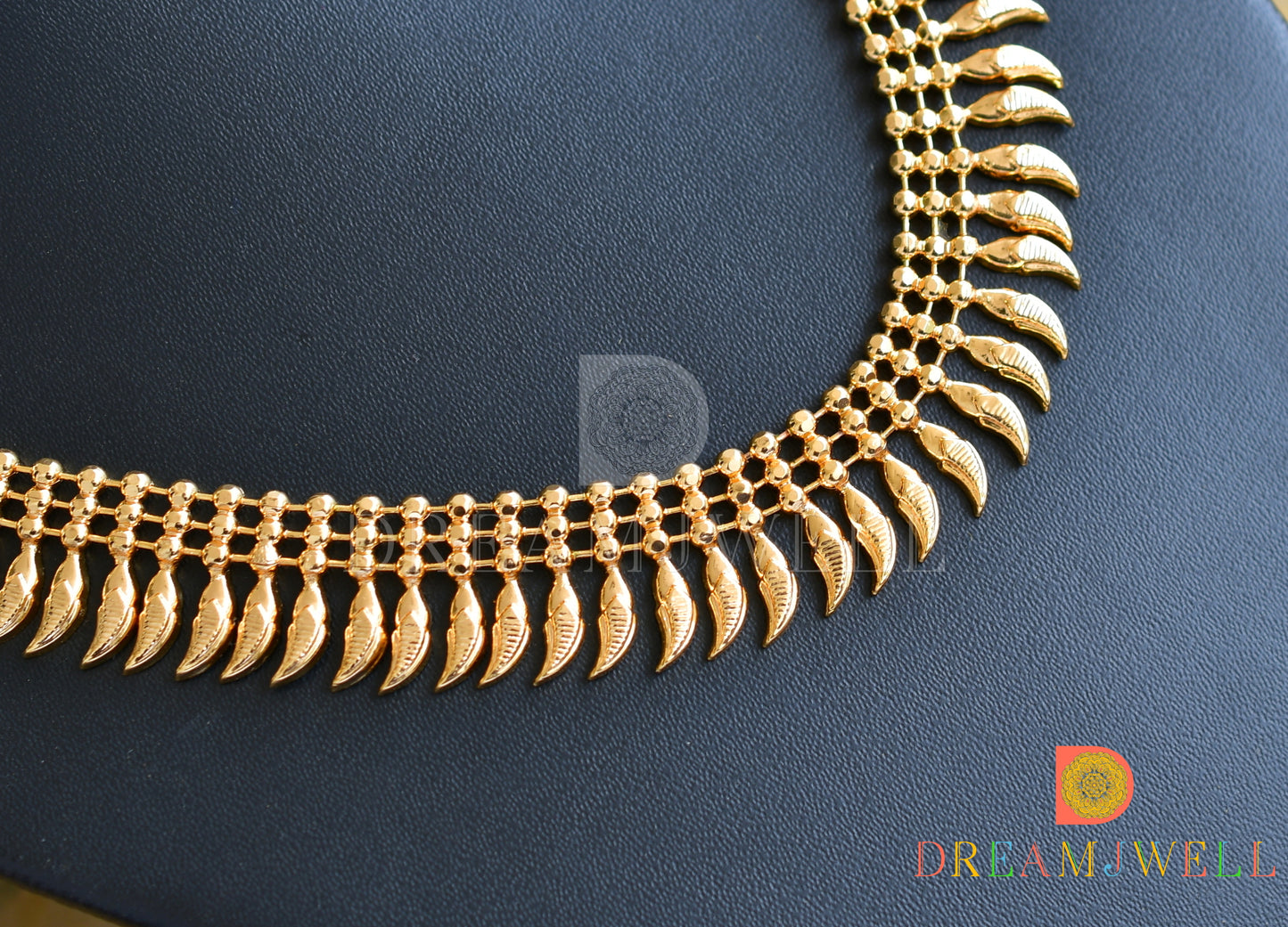 Gold tone Kerala style necklace dj-37043